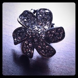 💋Rhinestone Flower Ring
